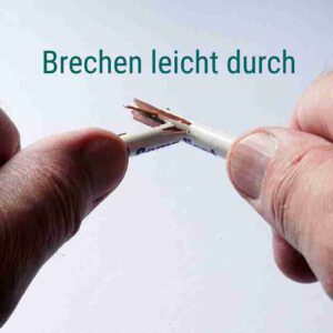bleistift bricht durch