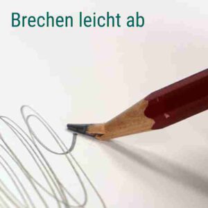 bleistift bricht ab